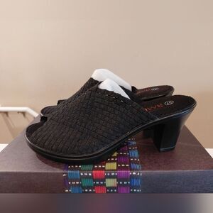 BERNIE MEV. Stella Open Toe High Heel Mules Shoes Sandals EUR 37 US 6 NIB